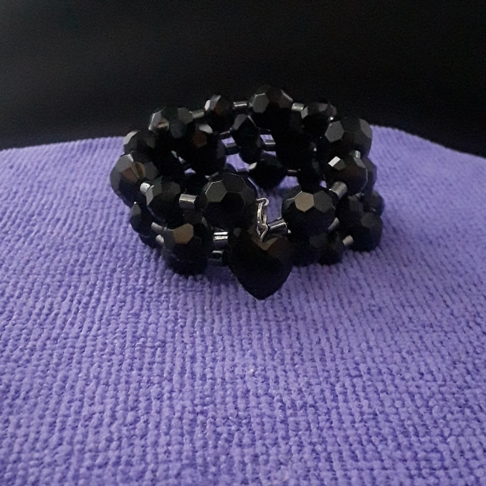 Quadruple wrap bracelet.